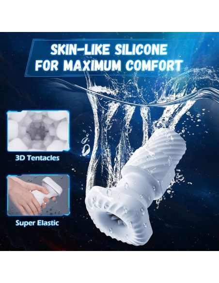 GAME CUP - MASTURBADOR MASCULINO CON VIBRACIÓN Y FUNCIÓN CALOR CON SOPORTE PARA MÓVILES - NEGRO