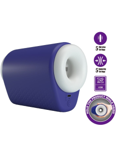 PRETTY LOVE - DJ LADY MASTURBADOR MASCULINO CON VIBRACIÓN 5 CONFIGURACIONES MORADO