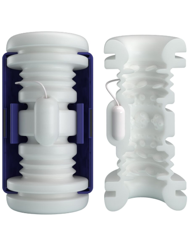 PRETTY LOVE - DJ LADY MASTURBADOR MASCULINO CON VIBRACIÓN 5 CONFIGURACIONES MORADO