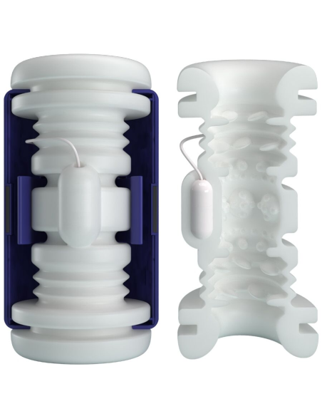 PRETTY LOVE - DJ LADY MASTURBADOR MASCULINO CON VIBRACIÓN 5 CONFIGURACIONES MORADO