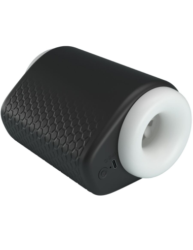 PRETTY LOVE - DJ GIRL MASTURBADOR MASCULINO CON VIBRACIÓN 5 CONFIGURACIONES NEGRO