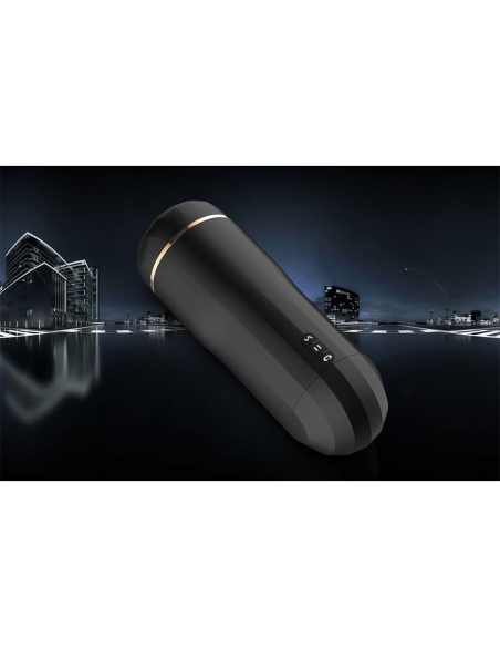 SHEQU - SNOW MASTURBADOR VAGINA CON VIBRACIÓN Y SUCCIONADOR