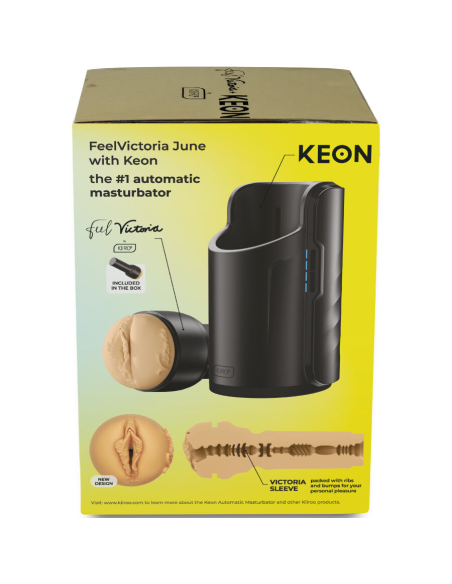 KIIROO - KEON WIFI COMBO VICTORIA JUNE MASTURBADOR AUTOMÁTICO FEEL STROKER