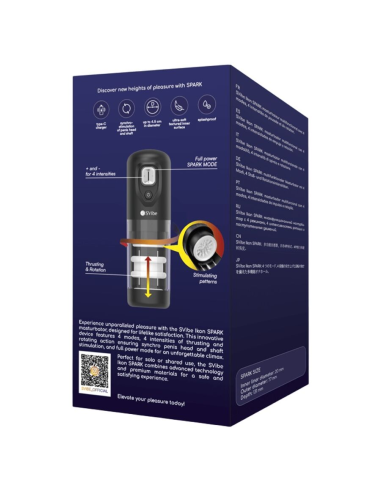 SNAIL VIBE - IKON SPARK MASTURBADOR CON EMPUJE Y ROTACIÓN
