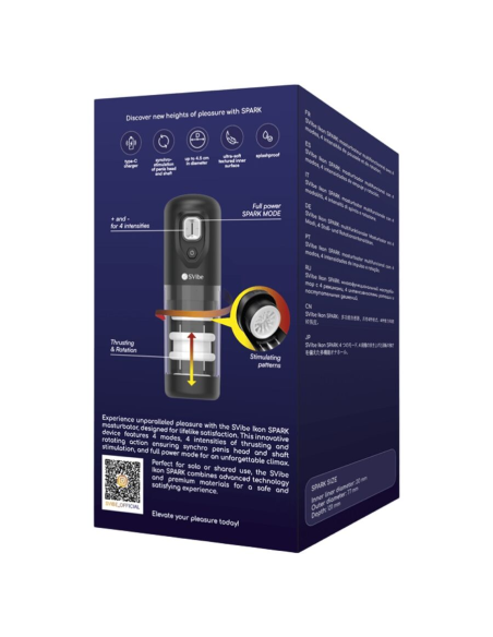 SNAIL VIBE - IKON SPARK MASTURBADOR CON EMPUJE Y ROTACIÓN