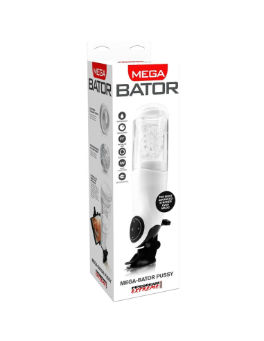 EXTREME TOYZ - PDX MEGA BATOR USB MASTURBADOR MASCULINO VAGINA BLANCO