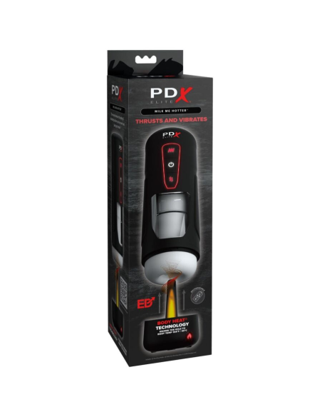PDX ELITE - MILK ME HOTTER MASTURBADOR AUTOMÁTICO CON THRUSTING Y VIBRACIÓN EFECTO CALOR