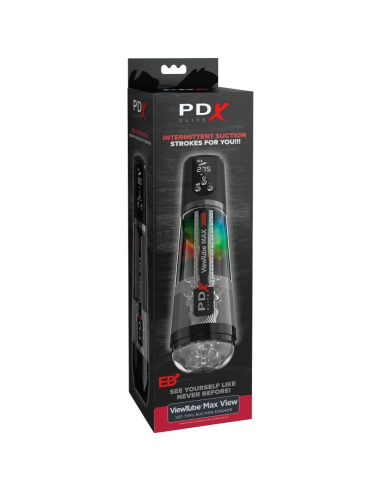 PDX ELITE - VIEWTUBE MAX VIEW MASTURNADOR AUTOMÁTICO CON SUCCIÓN TRANSPARENTE