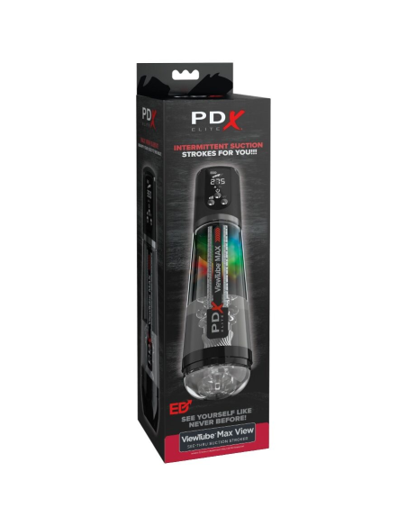 PDX ELITE - VIEWTUBE MAX VIEW MASTURNADOR AUTOMÁTICO CON SUCCIÓN TRANSPARENTE