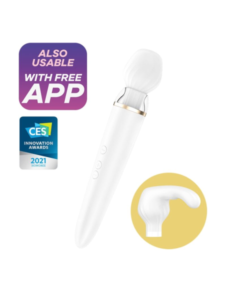 SATISFYER - DOUBLE WANDER APP BLANCO