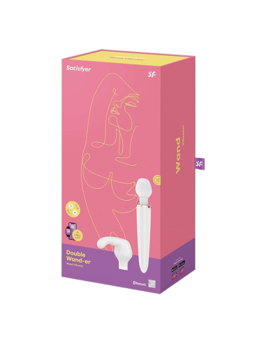 SATISFYER - DOUBLE WANDER APP BLANCO