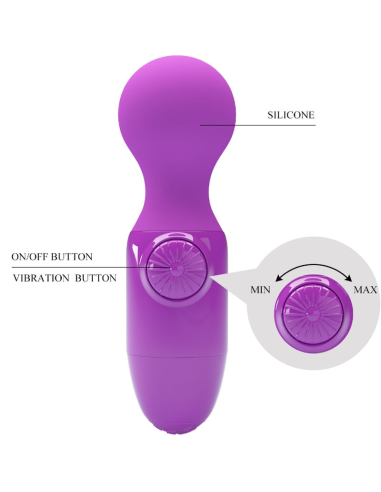 PRETTY LOVE - MINI MASAJEADOR PERSONAL MORADO