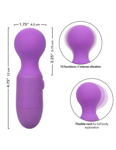 CALEXOTICS - FIRST TIME MASAJEADOR RECARGABLE 10 VIBRACIONES VIOLETA