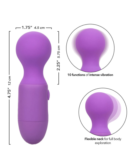 CALEXOTICS - FIRST TIME MASAJEADOR RECARGABLE 10 VIBRACIONES VIOLETA