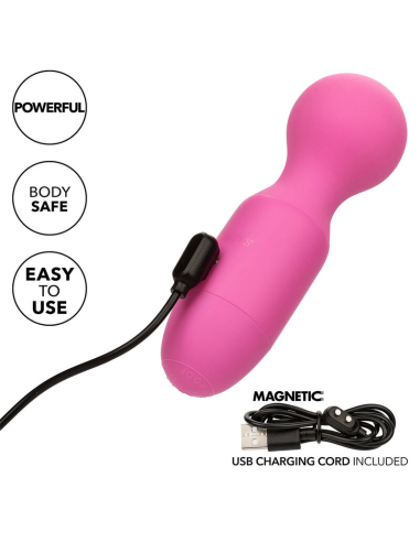 CALEXOTICS - FIRST TIME MASAJEADOR RECARGABLE 10 VIBRACIONES ROSA