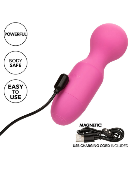 CALEXOTICS - FIRST TIME MASAJEADOR RECARGABLE 10 VIBRACIONES ROSA