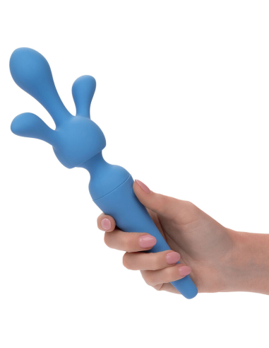 CALEXOTICS - COUTURE KIT VIBRADOR WAND 10 VIBRACIONES AZUL