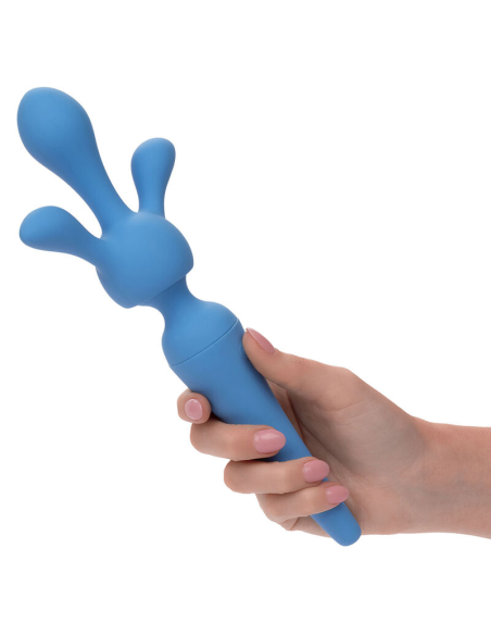 CALEXOTICS - COUTURE KIT VIBRADOR WAND 10 VIBRACIONES AZUL