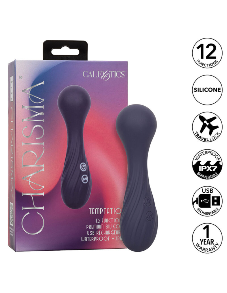 CALEXOTICS - CHARISMA TEMPTATION MASAJEADOR 12 FUNCIONES MORADO