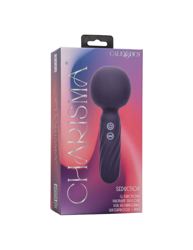 CALEXOTICS - CHARISMA SEDUCTION MASAJEADOR 12 FUNCIONES 17,75 CM X 6,25 CM MORADO