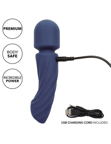 CALEXOTICS - CHARISMA ALLURE MASAJEADOR DOBLE MOTOR 12 FUNCIONES 17,25 CM X 4,5 CM MORADO