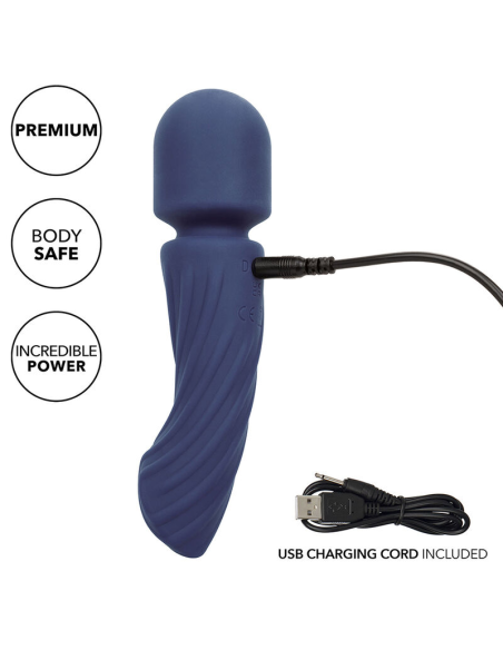 CALEXOTICS - CHARISMA ALLURE MASAJEADOR DOBLE MOTOR 12 FUNCIONES 17,25 CM X 4,5 CM MORADO