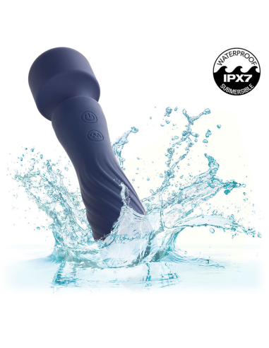 CALEXOTICS - CHARISMA MYSTIQUE MASAJEADOR DOBLE MOTOR 12 FUNCIONES 21,5 CM X 4,5 CM MORADO