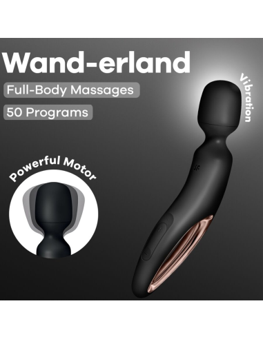 SATISFYER - WAND ERLAND MASAJEADOR VIBRADOR NEGRO