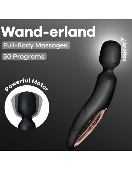SATISFYER - WAND ERLAND MASAJEADOR VIBRADOR NEGRO