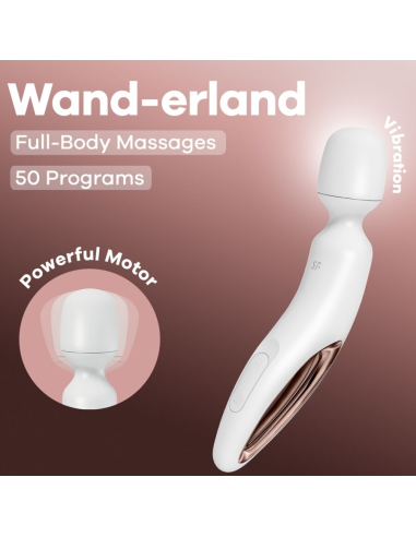 SATISFYER - WAND ERLAND MASAJEADOR VIBRADOR BLANCO