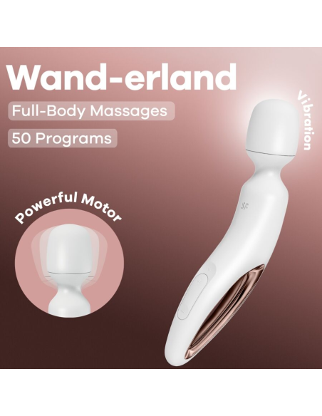SATISFYER - WAND ERLAND MASAJEADOR VIBRADOR BLANCO