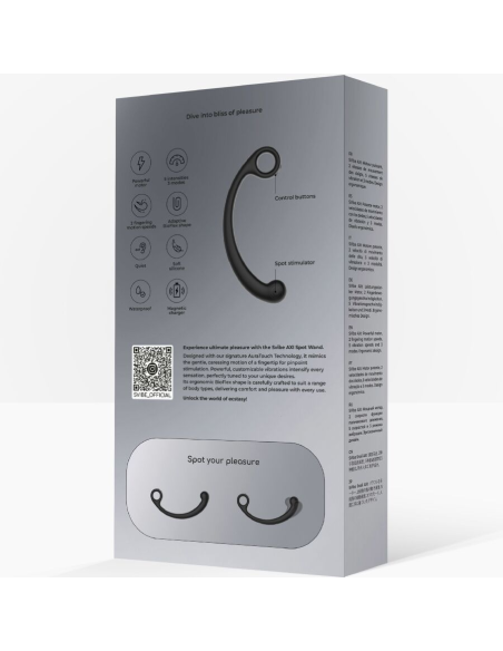 SNAIL VIBE - AXI VARITA DE MASAJE VIBRADORA NEGRO