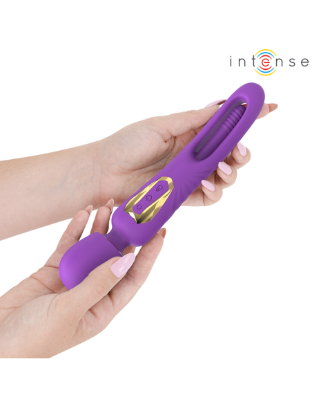INTENSE - CHRISTY VIBRADOR WAND CON LENGUA GIRATORIA