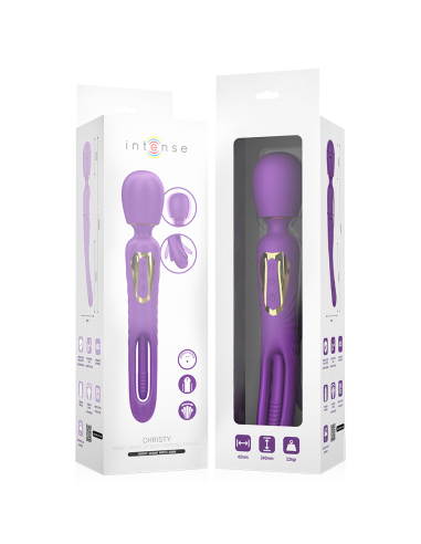 INTENSE - CHRISTY VIBRADOR WAND CON LENGUA GIRATORIA