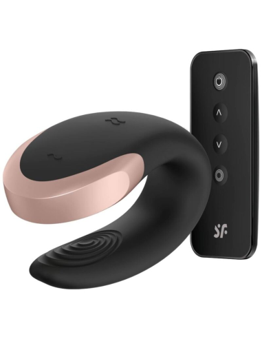 SATISFYER - APP DOUBLE LOVE VIBRADOR PAREJAS LUXURY NEGRO