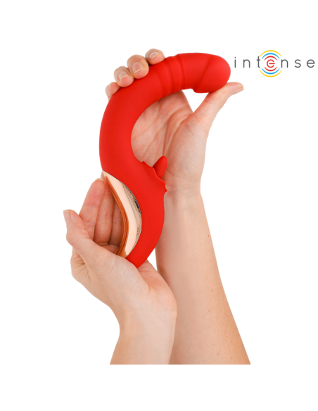 INTENSE - PAULINA VIBRADOR and ESTIMULADOR EN FORMA DE U ROJO
