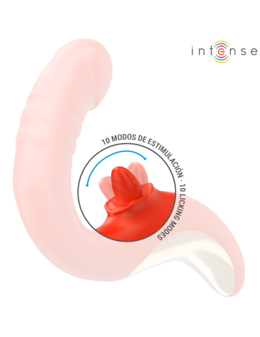 INTENSE - PAULINA VIBRADOR and ESTIMULADOR EN FORMA DE U ROJO
