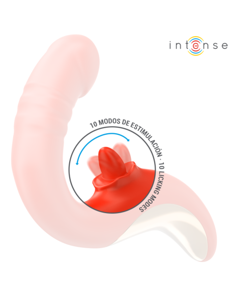 INTENSE - PAULINA VIBRADOR and ESTIMULADOR EN FORMA DE U ROJO