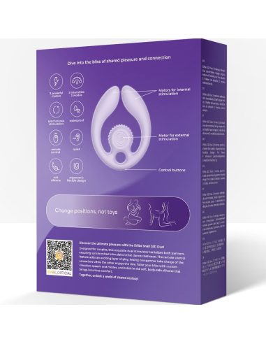 SNAIL VIBE - GIZI DÚO ESTIMULADOR DE PAREJAS CONTROL REMOTO LILA