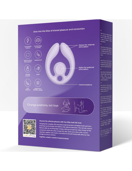 SNAIL VIBE - GIZI DÚO ESTIMULADOR DE PAREJAS CONTROL REMOTO LILA