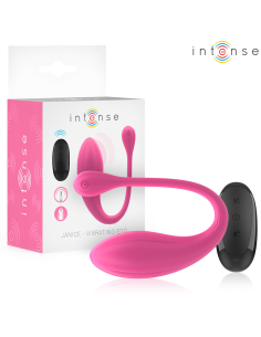 INTENSE - JANICE HUEVO VIBRADOR U DOBLE ESTIMULACIÓN 10 VIBRACIONES ROSA CONTROL REMOTO