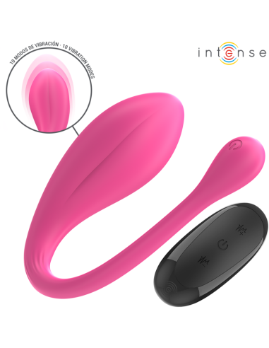 INTENSE - JANICE HUEVO VIBRADOR U DOBLE ESTIMULACIÓN 10 VIBRACIONES ROSA CONTROL REMOTO