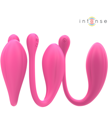 INTENSE - JANICE HUEVO VIBRADOR U DOBLE ESTIMULACIÓN 10 VIBRACIONES ROSA CONTROL REMOTO