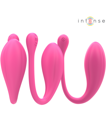 INTENSE - JANICE HUEVO VIBRADOR U DOBLE ESTIMULACIÓN 10 VIBRACIONES ROSA CONTROL REMOTO