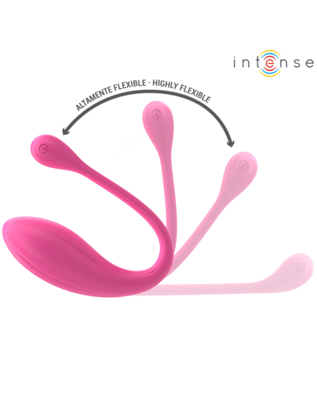 INTENSE - JANICE HUEVO VIBRADOR U DOBLE ESTIMULACIÓN 10 VIBRACIONES ROSA CONTROL REMOTO
