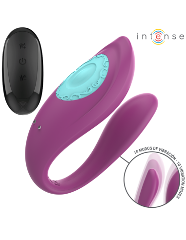 INTENSE - ANNIE ESTIMULADOR and VIBRADOR FORMA DE U MORADO CONTROL REMOTO
