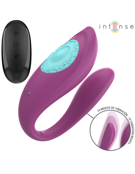 INTENSE - ANNIE ESTIMULADOR and VIBRADOR FORMA DE U MORADO CONTROL REMOTO