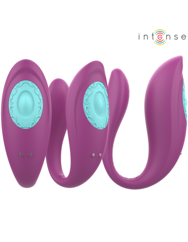 INTENSE - ANNIE ESTIMULADOR and VIBRADOR FORMA DE U MORADO CONTROL REMOTO