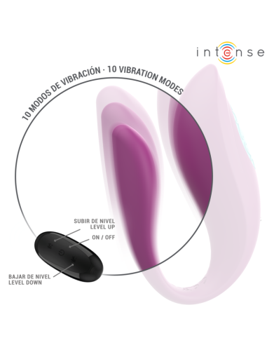 INTENSE - ANNIE ESTIMULADOR and VIBRADOR FORMA DE U MORADO CONTROL REMOTO