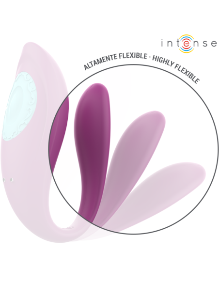 INTENSE - ANNIE ESTIMULADOR and VIBRADOR FORMA DE U MORADO CONTROL REMOTO